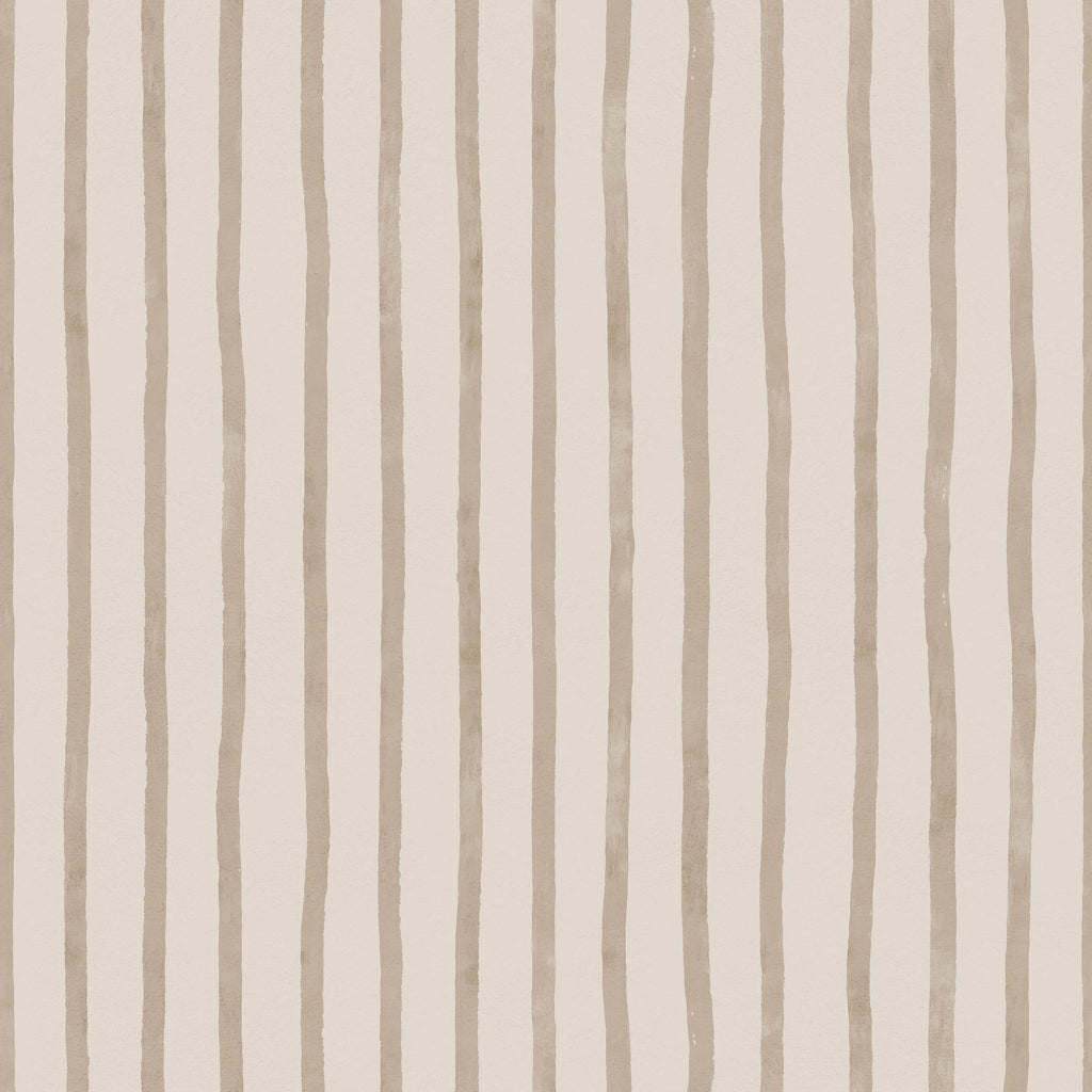 Campione carta da parati Summer Gray Atelier Stripe, Sketch - Clay