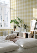 Summer Gray behang - Linen - Yellow