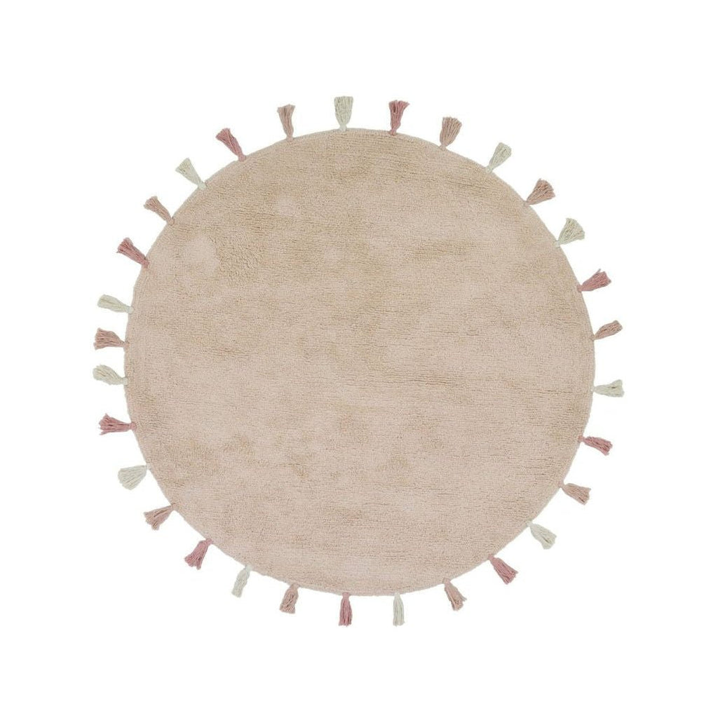 Tapis Petit Vloerkleed Rond - Sara Pink