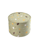 Wigiwama - Mossgroen Terrazzo Round Pouf