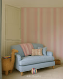 Atelier Florentine ™ | Tapete kleine Streifen rosa