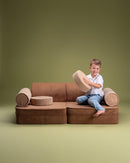 Wigiwama Settee Modular Speelbank - Toffee