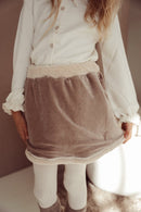 Due etichette - due in una gonna di bacche - Taupe