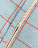 Nobodinoz Sessel Sitzsack – Kinder-Sitzsack in Blue Red Grid