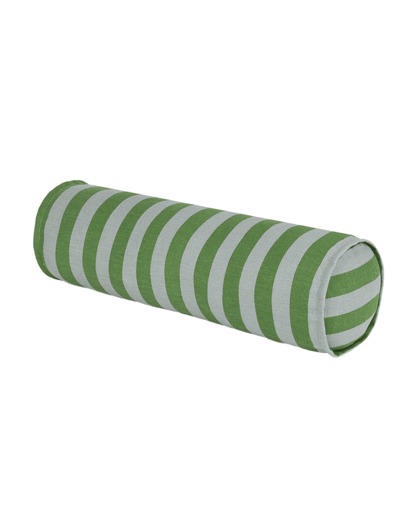 Nobodinoz - Vibes collection - Roll cylinder cushion - Green blue stripe