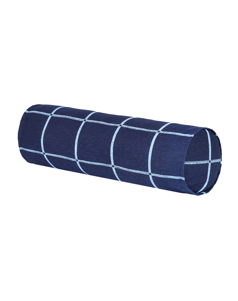 Nobodinoz - Collezione Vibes - Cuscino cilindro - Finestra blu navy