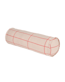Nobodinoz - Vibes collection - Roll cylinder pillow - Pink Red Grid