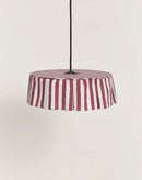 Nobodinoz - Vibes Collection - Lampenkap Maroon Stripes Durchmesser. 40 cm