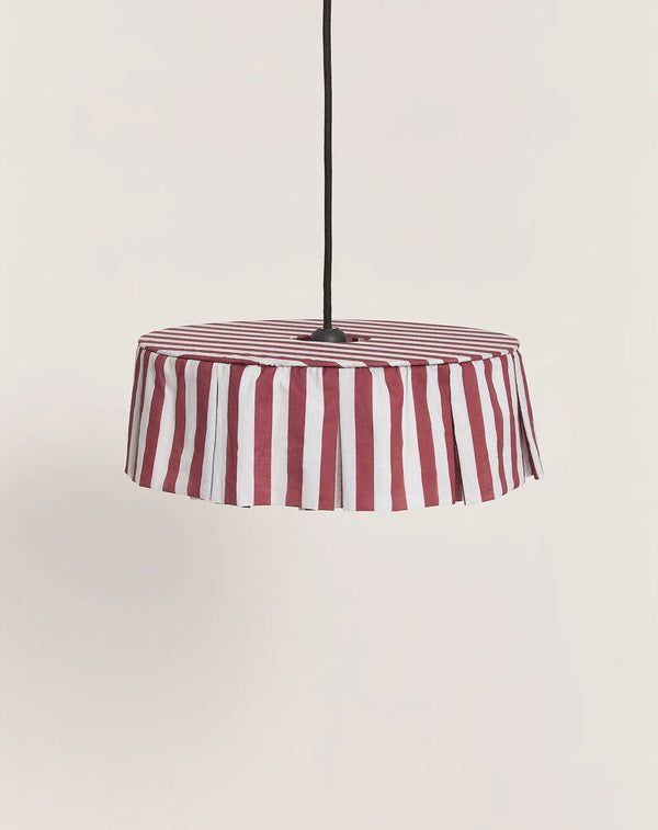 Nobodinoz - Vibes collectie - Lampenkap Maroon Stripes diam. 40cm