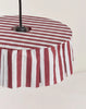 Nobodinoz - Vibes collectie - Lampenkap Maroon Stripes diam. 40cm