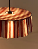 Nobodinoz - Vibes Collection - Lampenkap Maroon Stripes Durchmesser. 40 cm