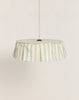 Nobodinoz - Vibes collection - Lampshade Turquoise Stripes diam. 40cm