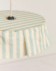 Nobodinoz - Vibes collection - Lampshade Turquoise Stripes diam. 40cm