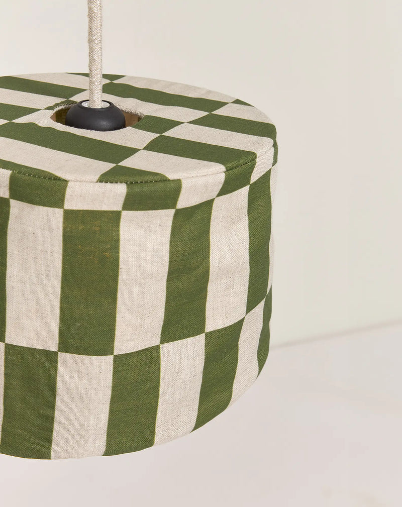 Nobodinoz - Vibes collection - Lampshade Green Tiles diam. 20cm