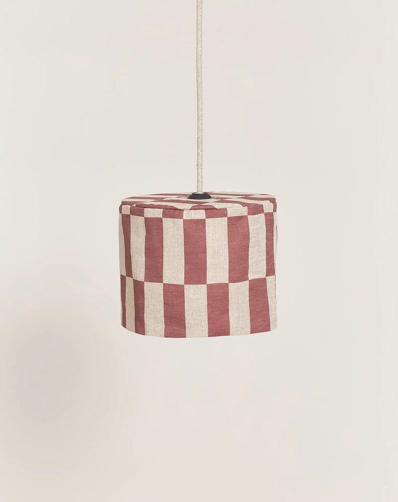 Nobodinoz - Vibes collection - Lampshade Maroon Tiles diam. 20cm