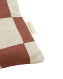 Nobodinoz - Vibes collection - Linen Maroon Fruit pillow - 33 x 22 cm S