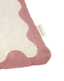 Nobodinoz - Vibes collection - Linen rectangular cushion with blue - 45 x 30 cm L