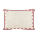 Nobodinoz - Vibes collection - Linen rectangular cushion with blue - 45 x 30 cm L