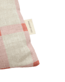 Nobodinoz - Vibes collection - Linen pink cushion with tulip - 44 x 25 cm m