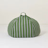 Nobodinoz - Vibes collectie - Ronde Zitzak - Green/Blue stripes