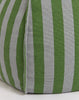 Nobodinoz - Vibes collectie - Ronde Zitzak - Green/Blue stripes