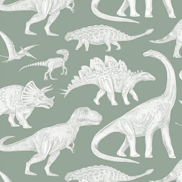 Pastelowe Love Wallpaper Dino's - Matcha