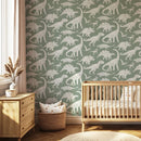 Pastelowe Love Wallpaper Dino's - Matcha