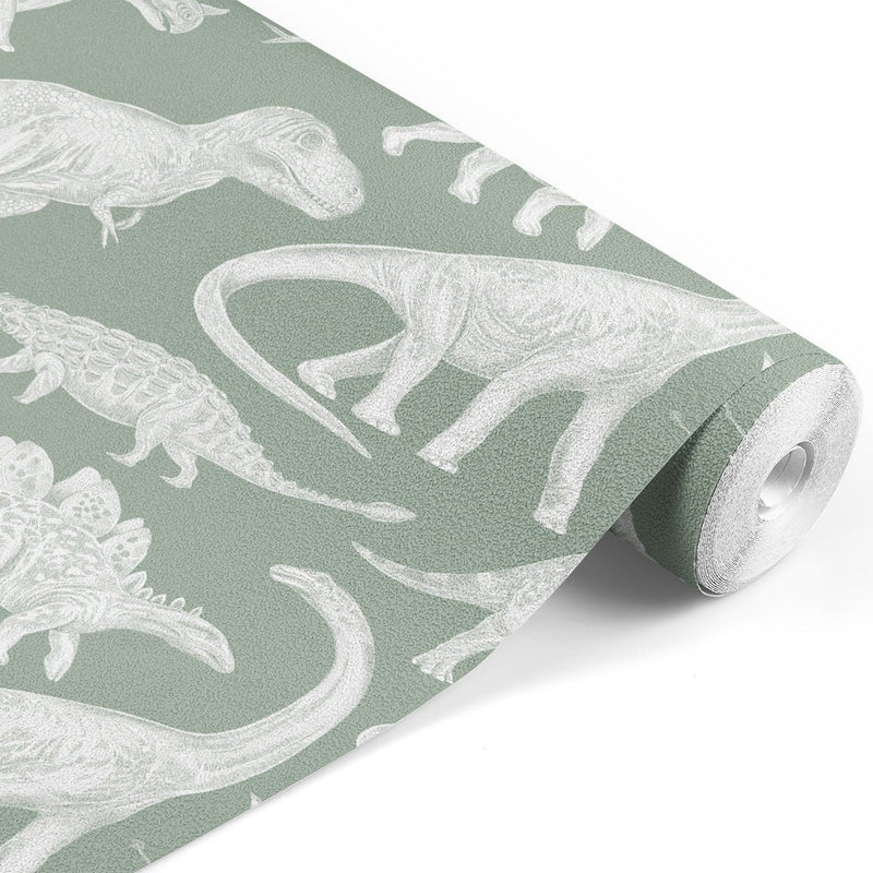 Pastelowe Love Wallpaper Dino's - Matcha