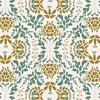 Wallpaper Minibeau - Woodland Leaves Green