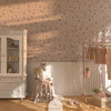 Atelier Florentine Papel pintado Flowerpower lila – Papel pintado infantil de flores | Papel pintado lila para habitación infantil