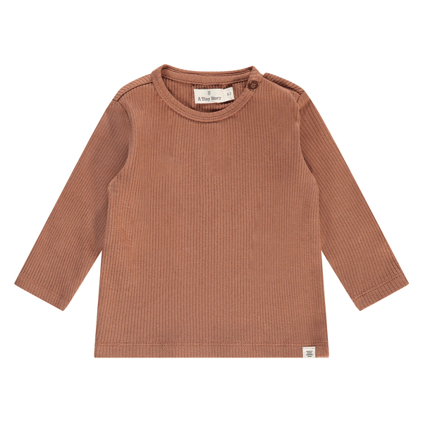 A Tiny Story - Baby t-shirt long sleeve - Mocha