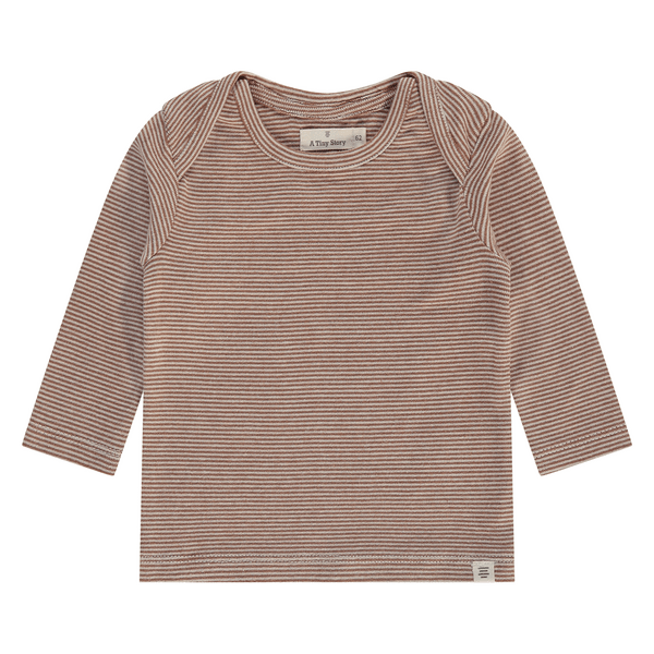 A Tiny Story - Baby t-shirt long sleeve - pearl/ stripe