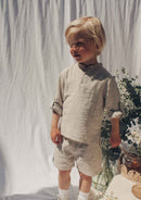 Two You Label Sammy linen zomer short beach voor jongens. Te koop bij Kidsbarn.