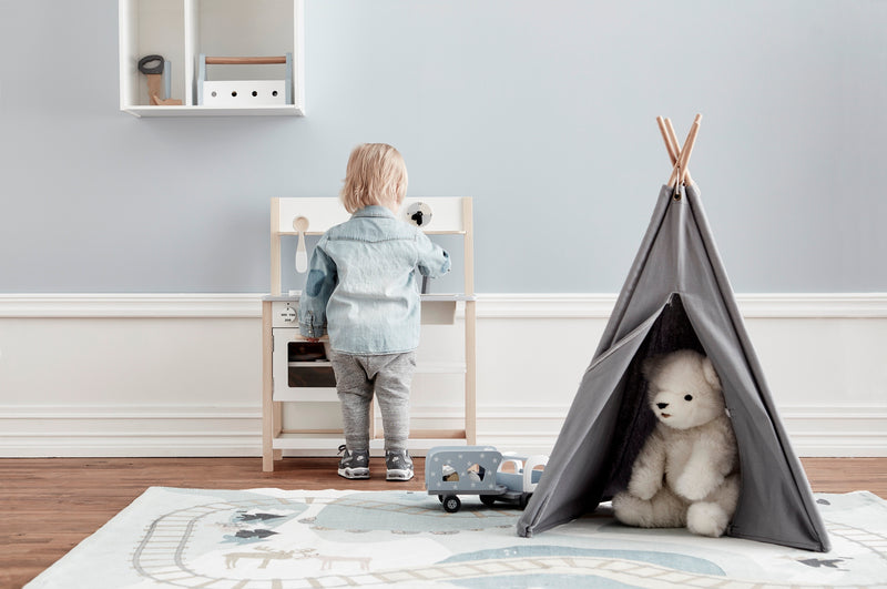 Tipi Tent Grijs Mini Kid's Concept - Kidsbarn