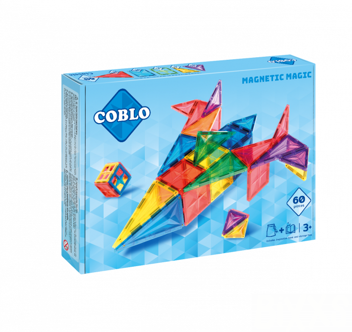 Coblo Set Classic magnetisch speelgoed 60stuks