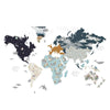 Dekornik Muursticker wereldkaart voor de kinderkamer in de lucht blauw
