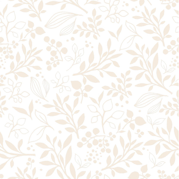 Dekornik behang subtle flowers beige