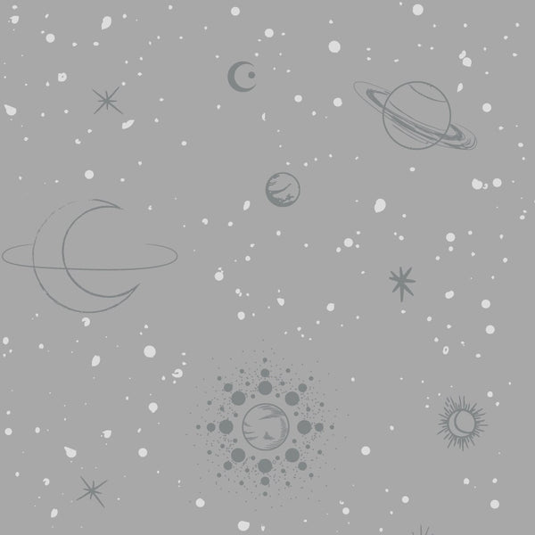 Behangstaal Space Stars - Grijs