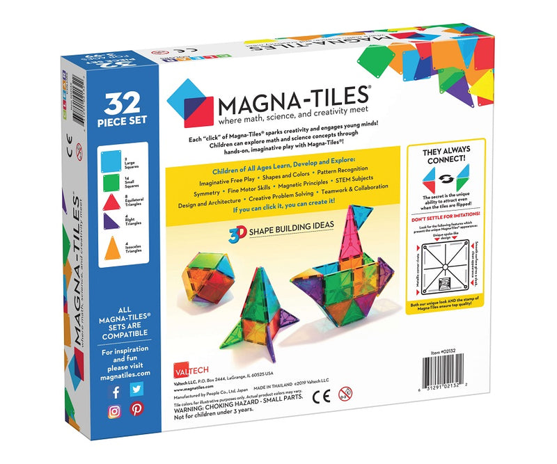 Magna-tiles clear colors starter set 32 stuks