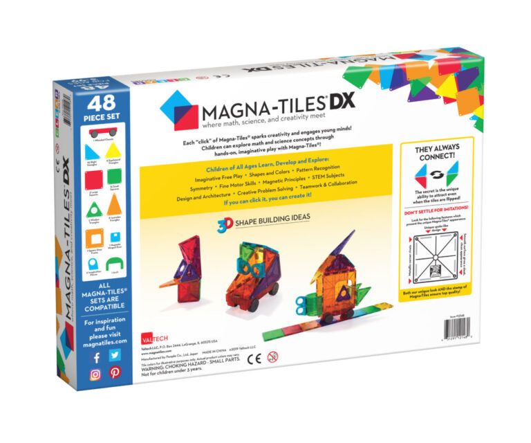 Magna-Tiles clear colors 48 stuks deluxe
