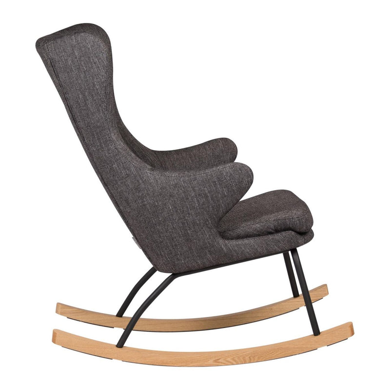 Quax Schommelstoel Rocking Adult Chair De Luxe - Zwart