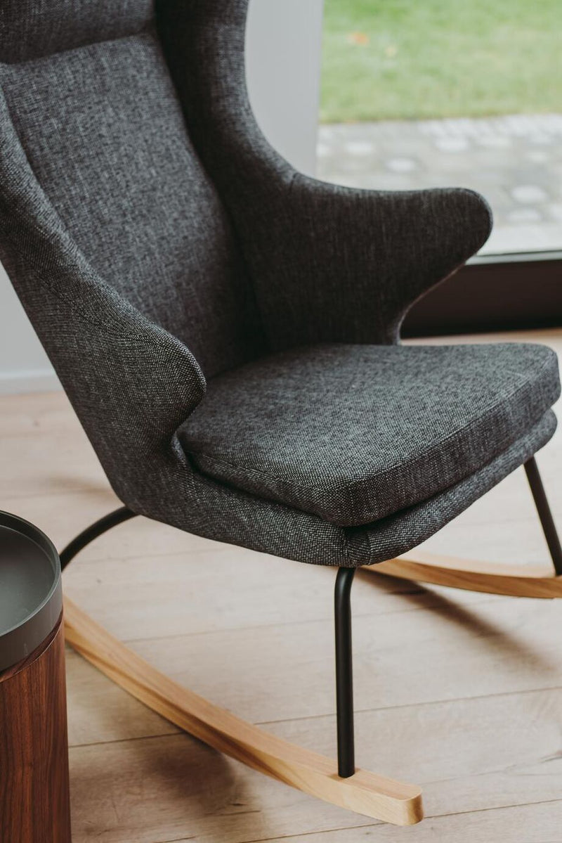 Quax Schommelstoel Rocking Adult Chair De Luxe - Zwart