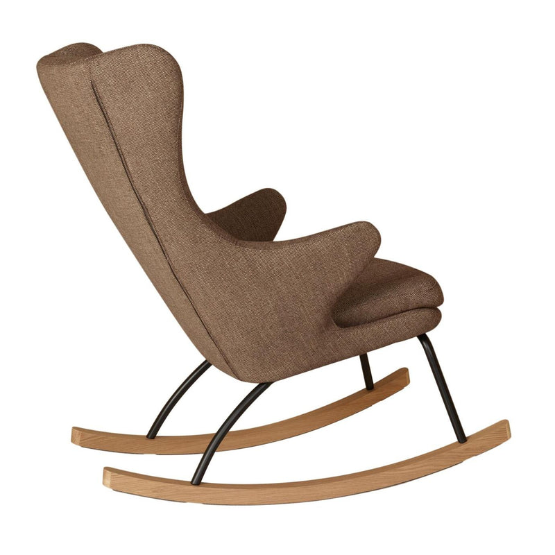 Quax Schommelstoel Rocking Adult Chair De Luxe - Latte