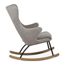Quax Schommelstoel Rocking Adult Chair De Luxe - Sand Grey
