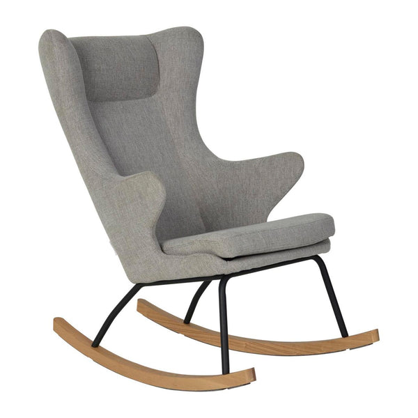 Quax Schommelstoel Rocking Adult Chair De Luxe - Sand Grey