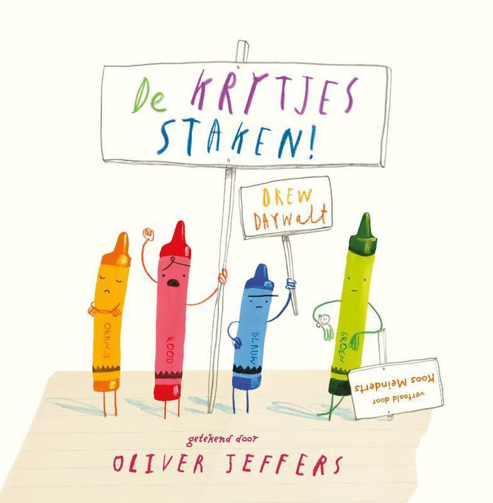 De krijtjes staken Kinderboek van Oliver Jeffers